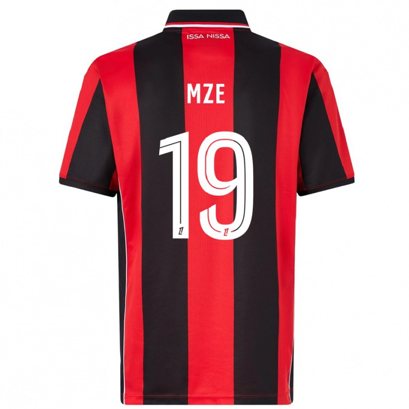 Danxen Homme Maillot Yrma Mze Issa #19 Rouge Noir Tenues Domicile 2025/26 T-Shirt