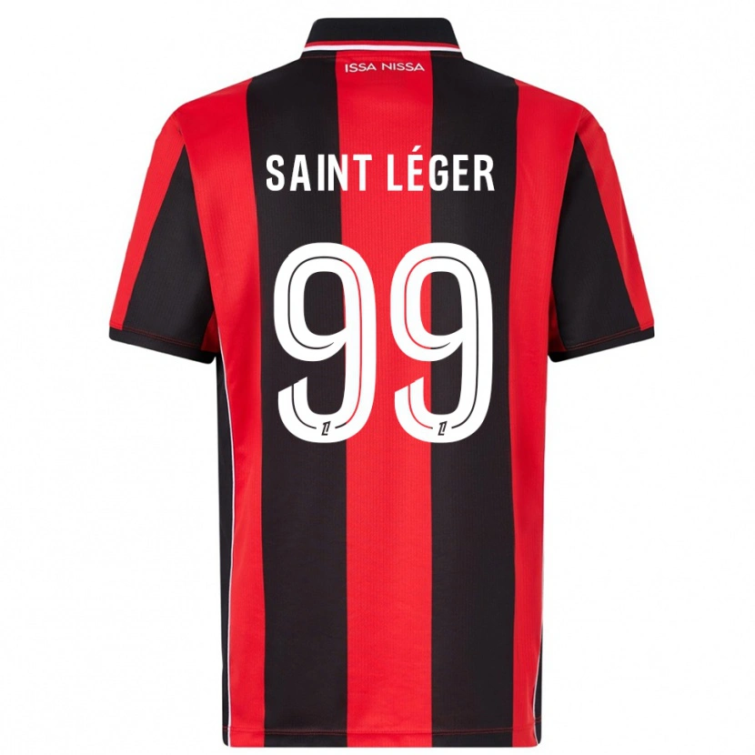 Danxen Homme Maillot Maureen Saint Léger #99 Rouge Noir Tenues Domicile 2025/26 T-Shirt