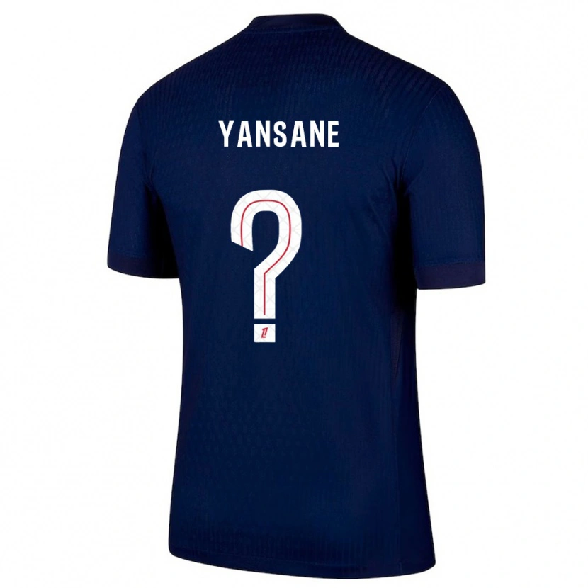 Danxen Homme Maillot Sekou Yansane #0 Marine Rouge Tenues Domicile 2025/26 T-Shirt