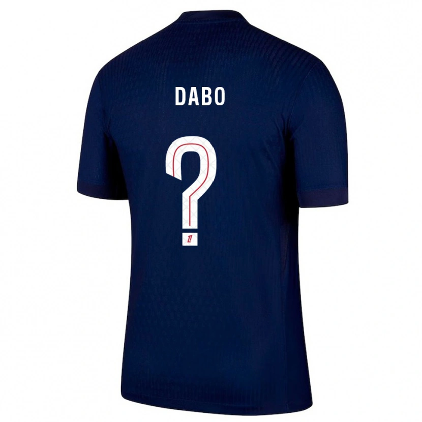 Danxen Homme Maillot Mariama Dabo #0 Marine Rouge Tenues Domicile 2025/26 T-Shirt