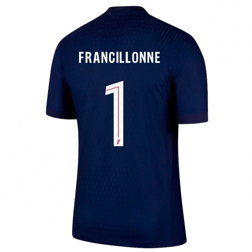 Danxen Homme Maillot Bryan Francillonne #1 Marine Rouge Tenues Domicile 2025/26 T-Shirt