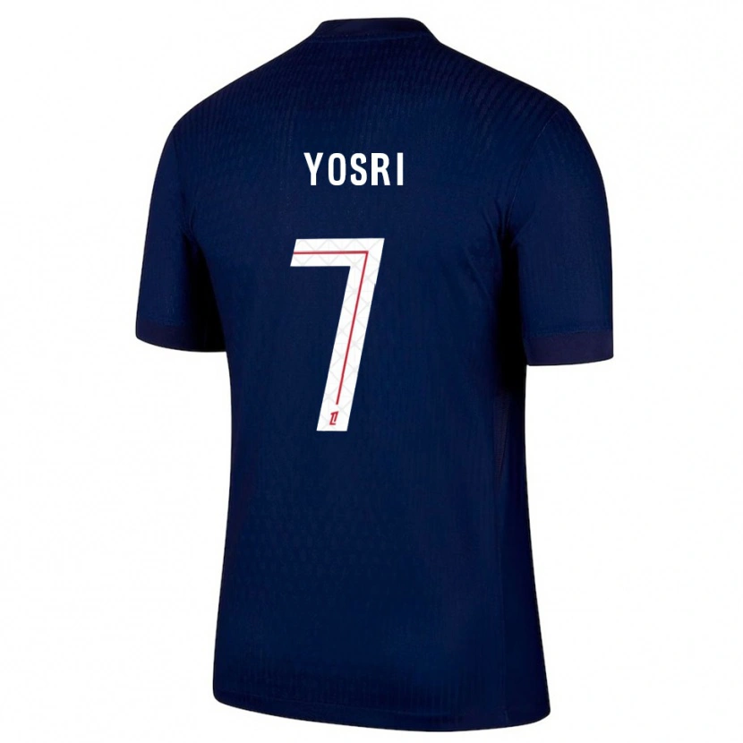 Danxen Homme Maillot Bouzid Yosri #7 Marine Rouge Tenues Domicile 2025/26 T-Shirt