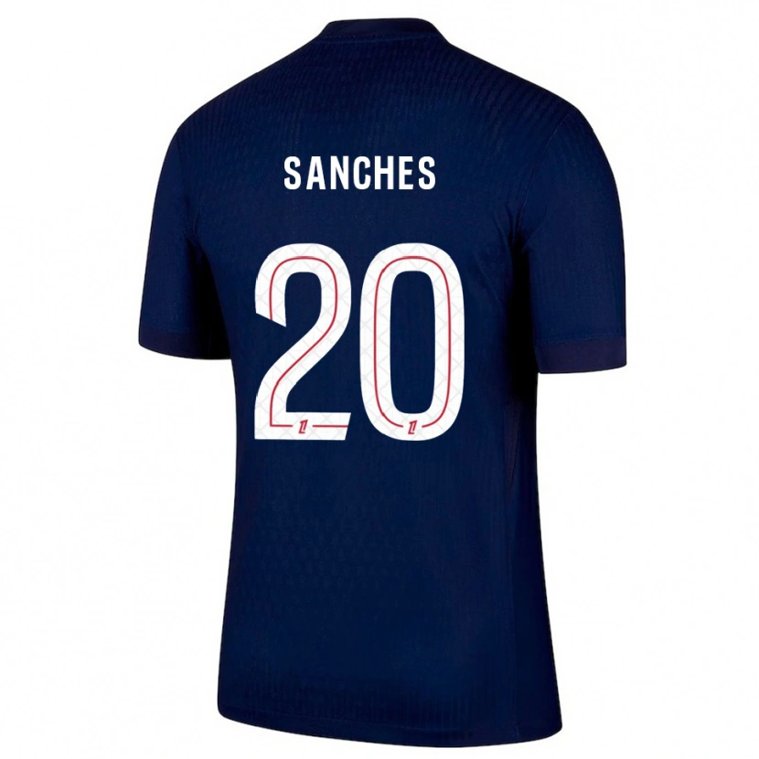 Danxen Homme Maillot Cédric Sanches #20 Marine Rouge Tenues Domicile 2025/26 T-Shirt