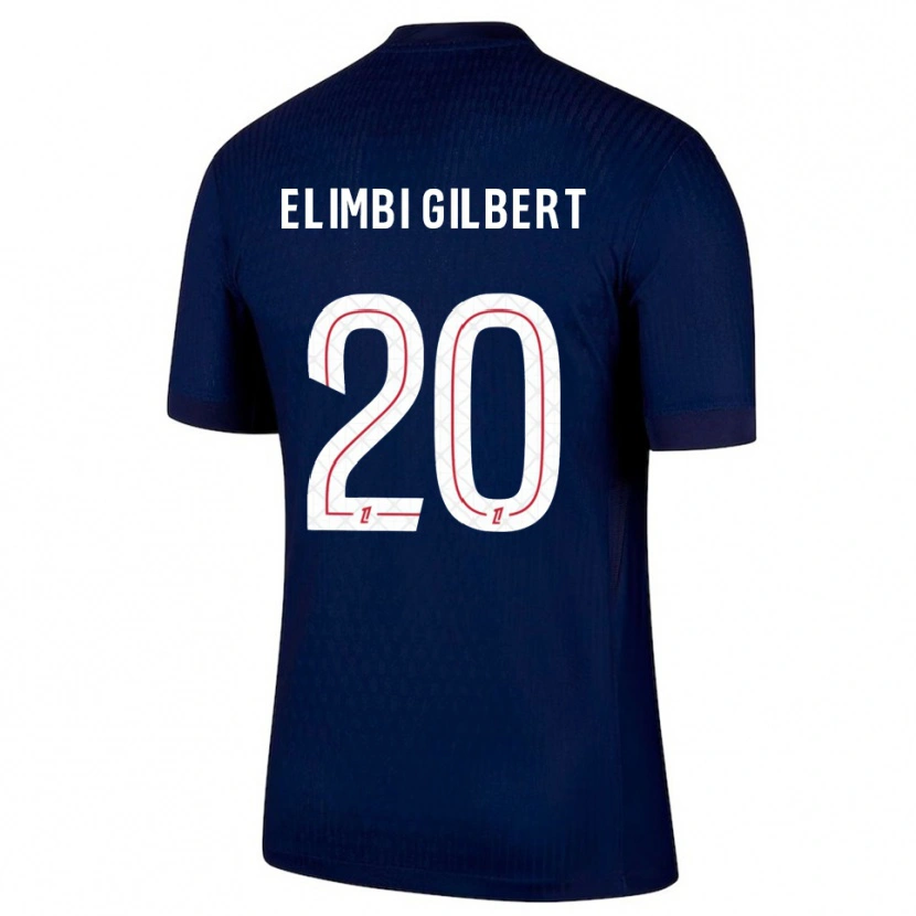Danxen Homme Maillot Tara Elimbi Gilbert #20 Marine Rouge Tenues Domicile 2025/26 T-Shirt