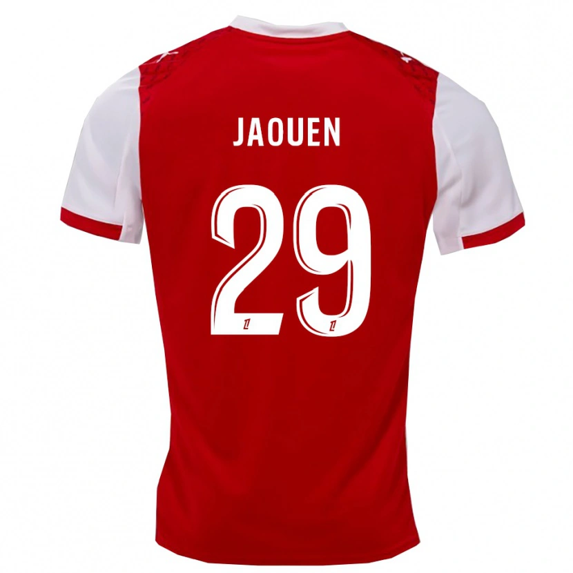 Danxen Homme Maillot Ewen Jaouen #29 Rouge Blanc Tenues Domicile 2025/26 T-Shirt