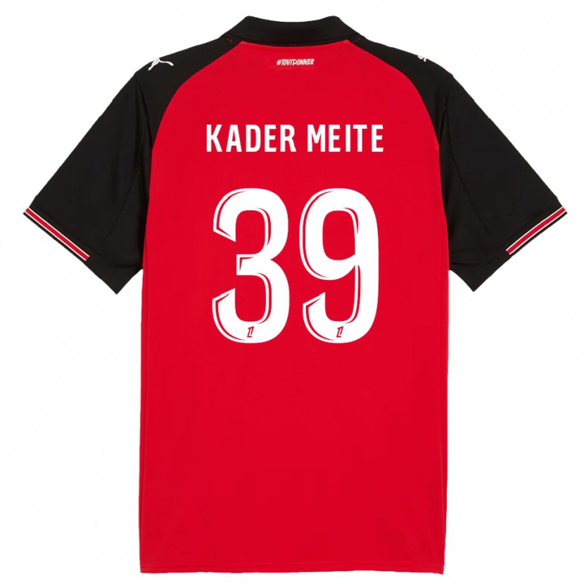 Danxen Homme Maillot Mohamed Kader Meïté #39 Rouge Noir Tenues Domicile 2025/26 T-Shirt