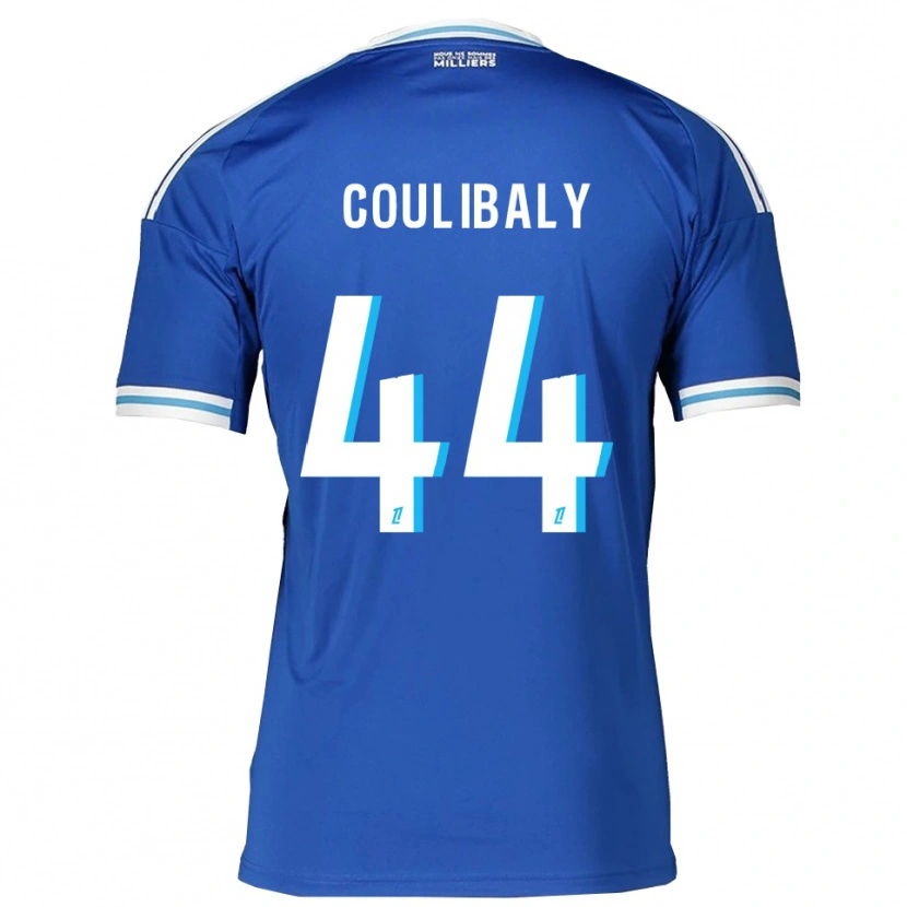 Danxen Homme Maillot Soumaïla Coulibaly #44 Bleu Blanc Tenues Domicile 2025/26 T-Shirt