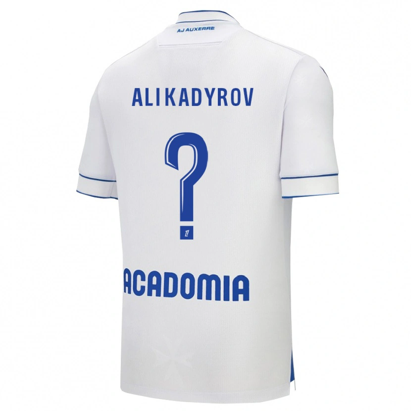 Danxen Homme Maillot Tourpal Ali Kadyrov #0 Blanc Bleu Tenues Domicile 2025/26 T-Shirt