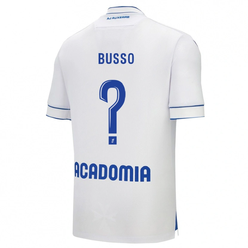 Danxen Homme Maillot Louise Busso #0 Blanc Bleu Tenues Domicile 2025/26 T-Shirt