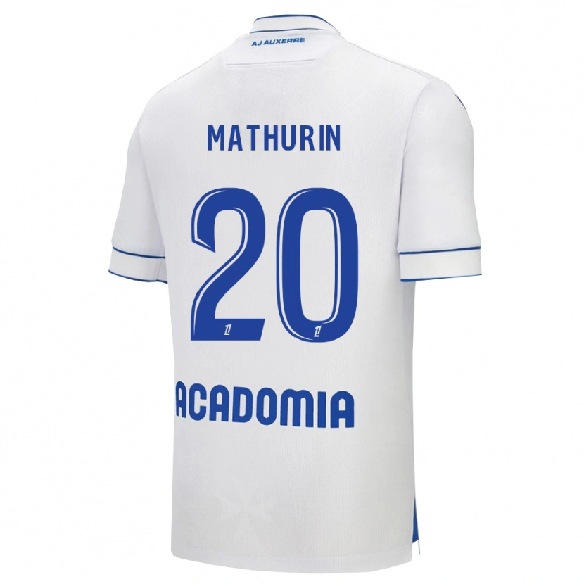 Danxen Homme Maillot Anis Mathurin #20 Blanc Bleu Tenues Domicile 2025/26 T-Shirt