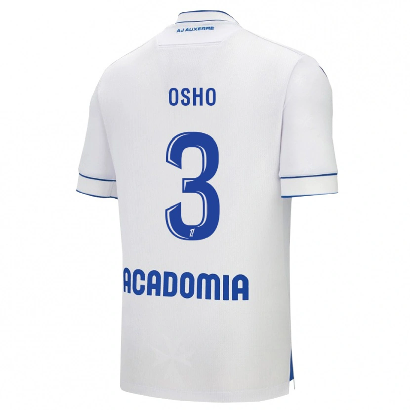 Danxen Homme Maillot Gabriel Osho #3 Blanc Bleu Tenues Domicile 2025/26 T-Shirt