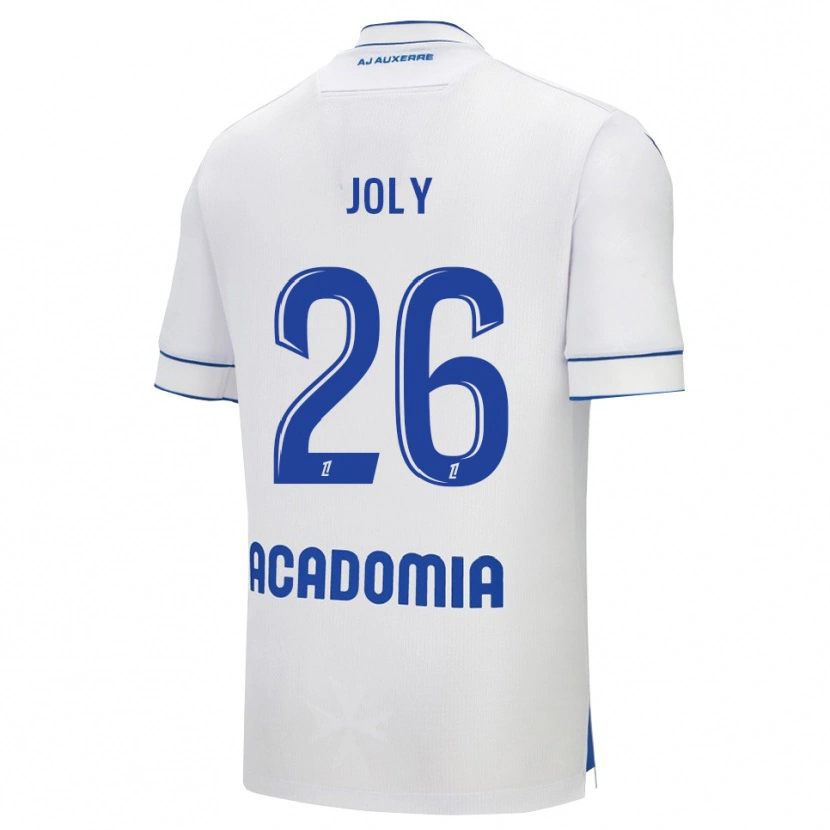 Danxen Homme Maillot Paul Joly #26 Blanc Bleu Tenues Domicile 2025/26 T-Shirt