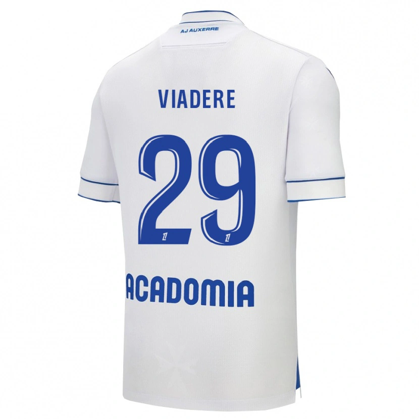 Danxen Homme Maillot Ben Viadere #29 Blanc Bleu Tenues Domicile 2025/26 T-Shirt