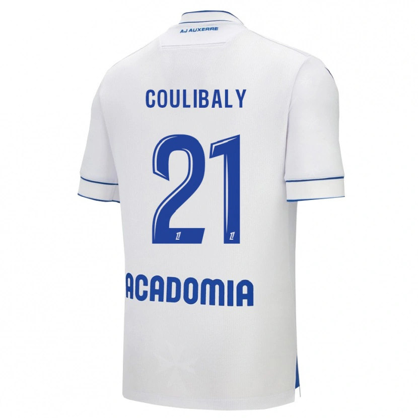 Danxen Homme Maillot Lasso Coulibaly #21 Blanc Bleu Tenues Domicile 2025/26 T-Shirt