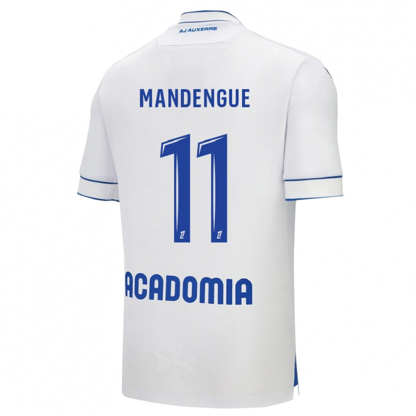 Danxen Homme Maillot Rayan Mandengue #11 Blanc Bleu Tenues Domicile 2025/26 T-Shirt