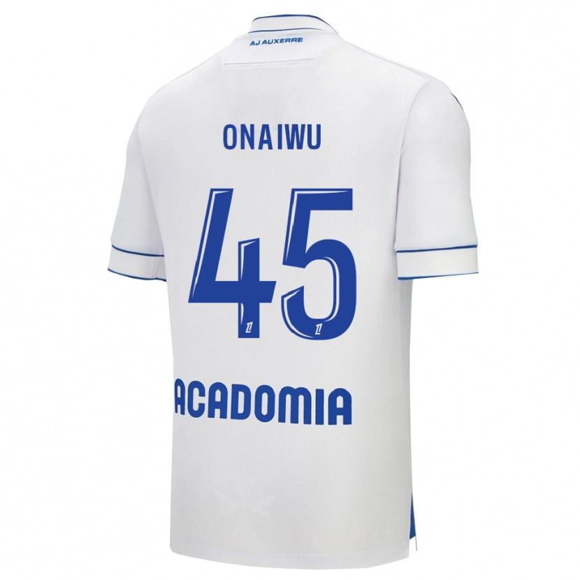 Danxen Homme Maillot Ado Onaiwu #45 Blanc Bleu Tenues Domicile 2025/26 T-Shirt