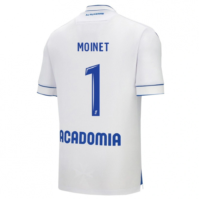 Danxen Homme Maillot Victor Moinet #1 Blanc Bleu Tenues Domicile 2025/26 T-Shirt