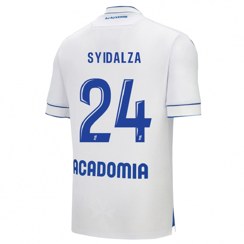 Danxen Homme Maillot Denelzo Syidalza #24 Blanc Bleu Tenues Domicile 2025/26 T-Shirt