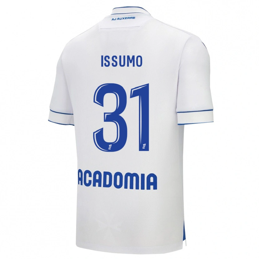 Danxen Homme Maillot Aaron Issumo #31 Blanc Bleu Tenues Domicile 2025/26 T-Shirt