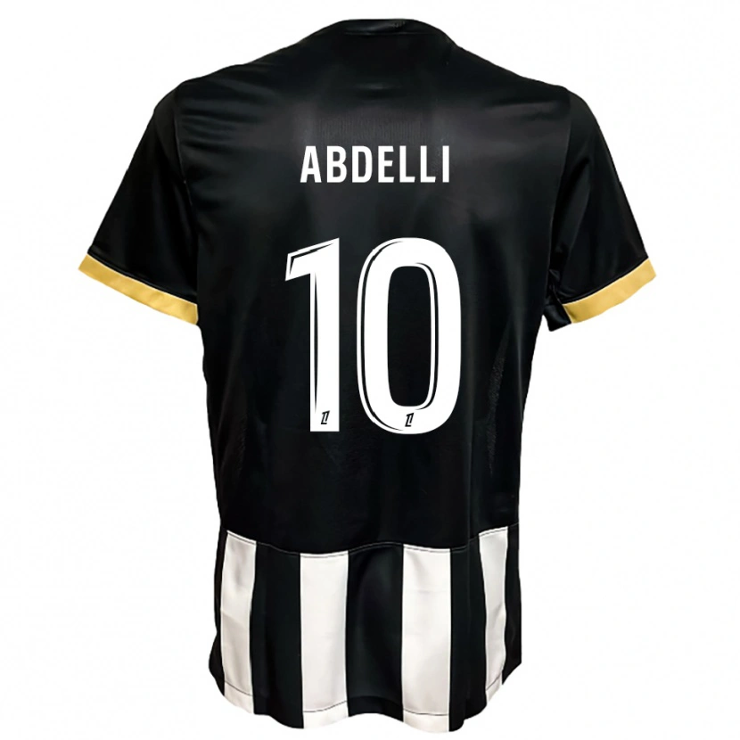 Danxen Homme Maillot Himad Abdelli #10 Noir Blanc Tenues Domicile 2025/26 T-Shirt