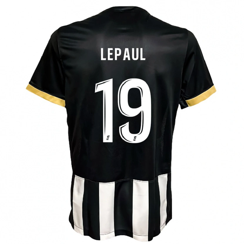 Danxen Homme Maillot Estéban Lepaul #19 Noir Blanc Tenues Domicile 2025/26 T-Shirt