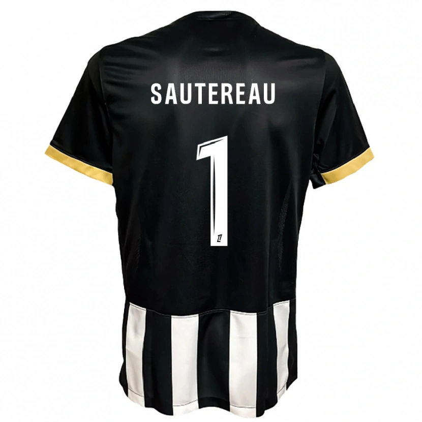 Danxen Homme Maillot Enzo Sautereau #1 Noir Blanc Tenues Domicile 2025/26 T-Shirt