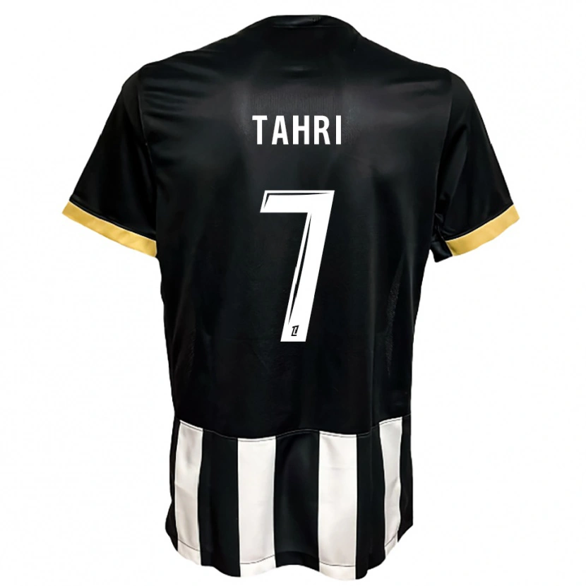Danxen Homme Maillot Sofiane Tahri #7 Noir Blanc Tenues Domicile 2025/26 T-Shirt