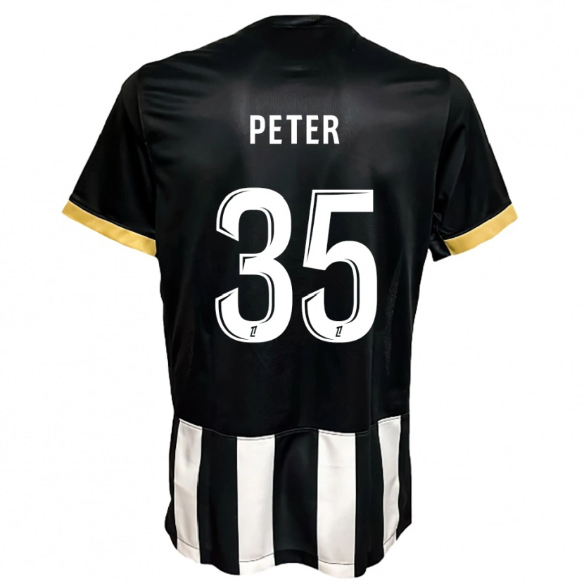 Danxen Homme Maillot Prosper Peter #35 Noir Blanc Tenues Domicile 2025/26 T-Shirt