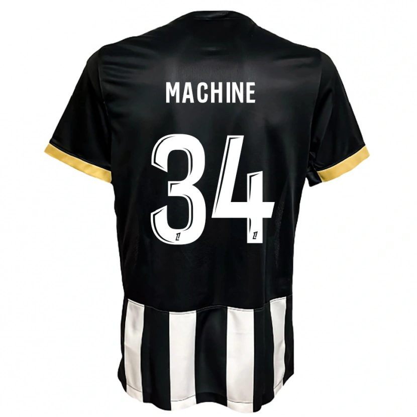 Danxen Homme Maillot Lanroy Machine #34 Noir Blanc Tenues Domicile 2025/26 T-Shirt