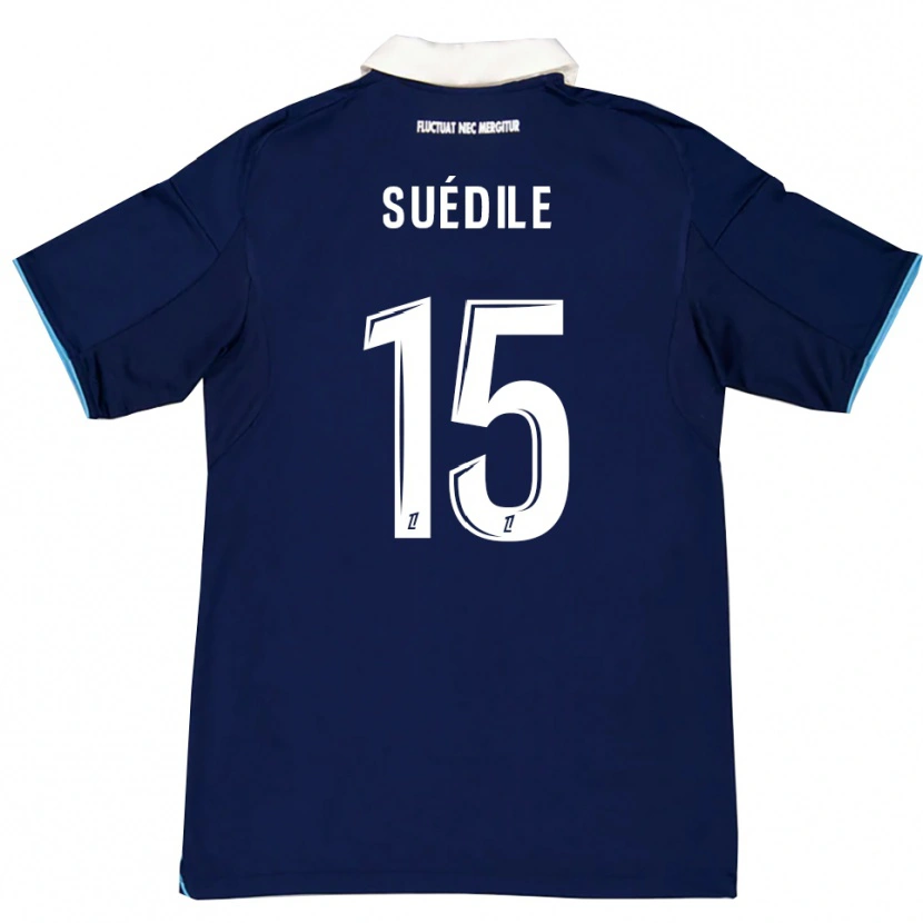 Danxen Homme Maillot Layvin Suédile #15 Bleu Foncé Blanc Tenues Domicile 2025/26 T-Shirt