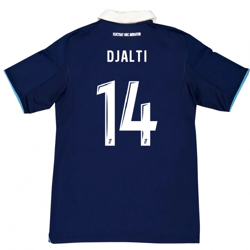 Danxen Homme Maillot Nadir Djalti #14 Bleu Foncé Blanc Tenues Domicile 2025/26 T-Shirt