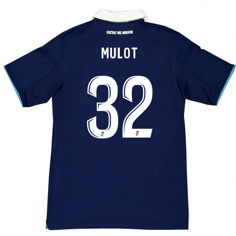 Danxen Homme Maillot Marie Mulot #32 Bleu Foncé Blanc Tenues Domicile 2025/26 T-Shirt
