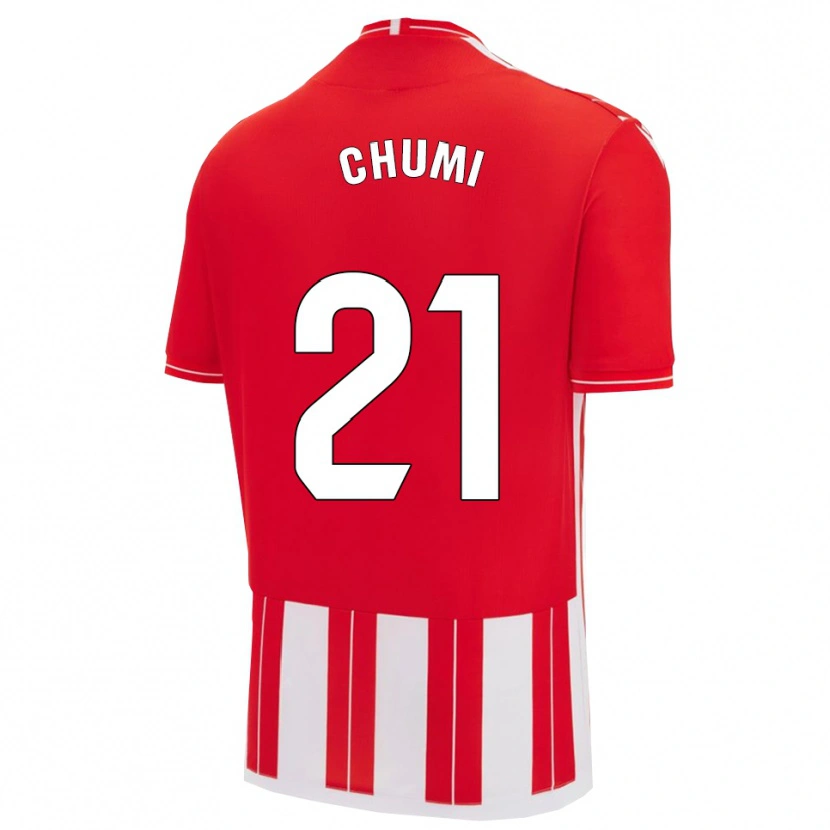 Danxen Homme Maillot Chumi #21 Rouge Blanc Tenues Domicile 2025/26 T-Shirt