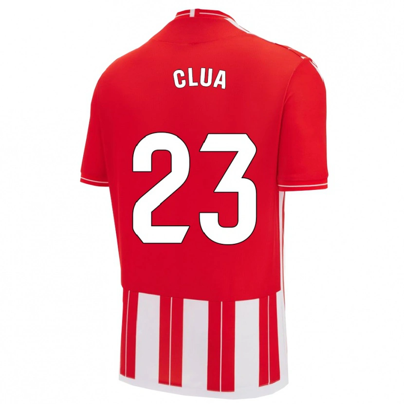 Danxen Homme Maillot Selvi Clua #23 Rouge Blanc Tenues Domicile 2025/26 T-Shirt