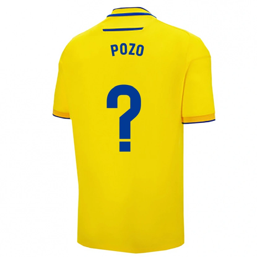 Danxen Homme Maillot Nicholas Pozo #0 Jaune Marine Tenues Domicile 2025/26 T-Shirt