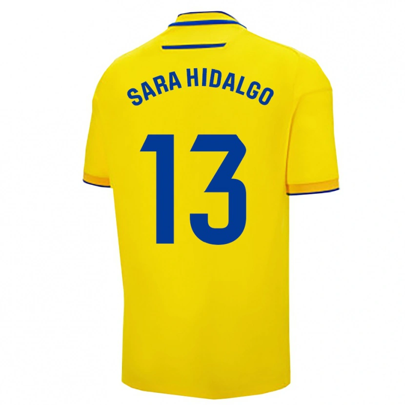 Danxen Homme Maillot Sara Hidalgo Merino #13 Jaune Marine Tenues Domicile 2025/26 T-Shirt