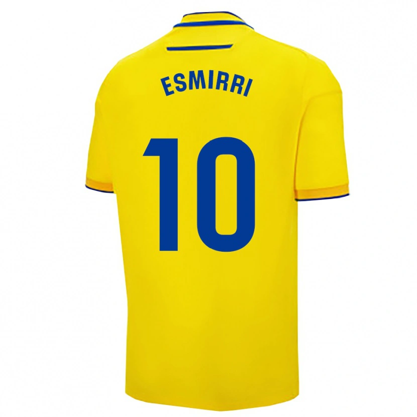 Danxen Homme Maillot Ana Frías Antón #10 Jaune Marine Tenues Domicile 2025/26 T-Shirt