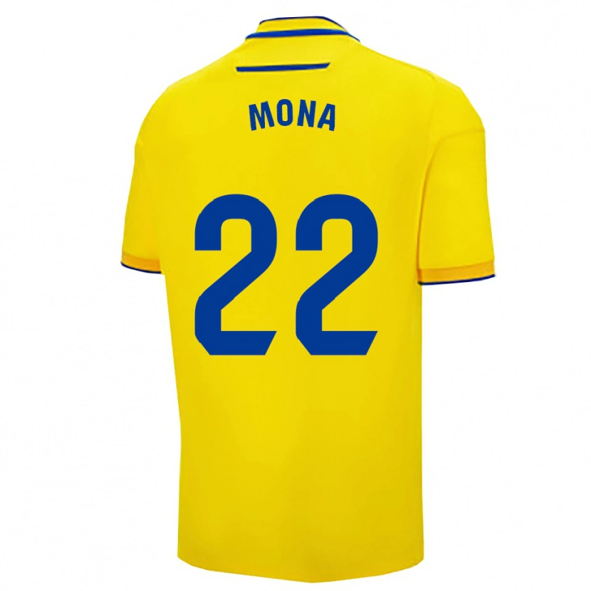 Danxen Homme Maillot Patricia Bralo Morillo #22 Jaune Marine Tenues Domicile 2025/26 T-Shirt