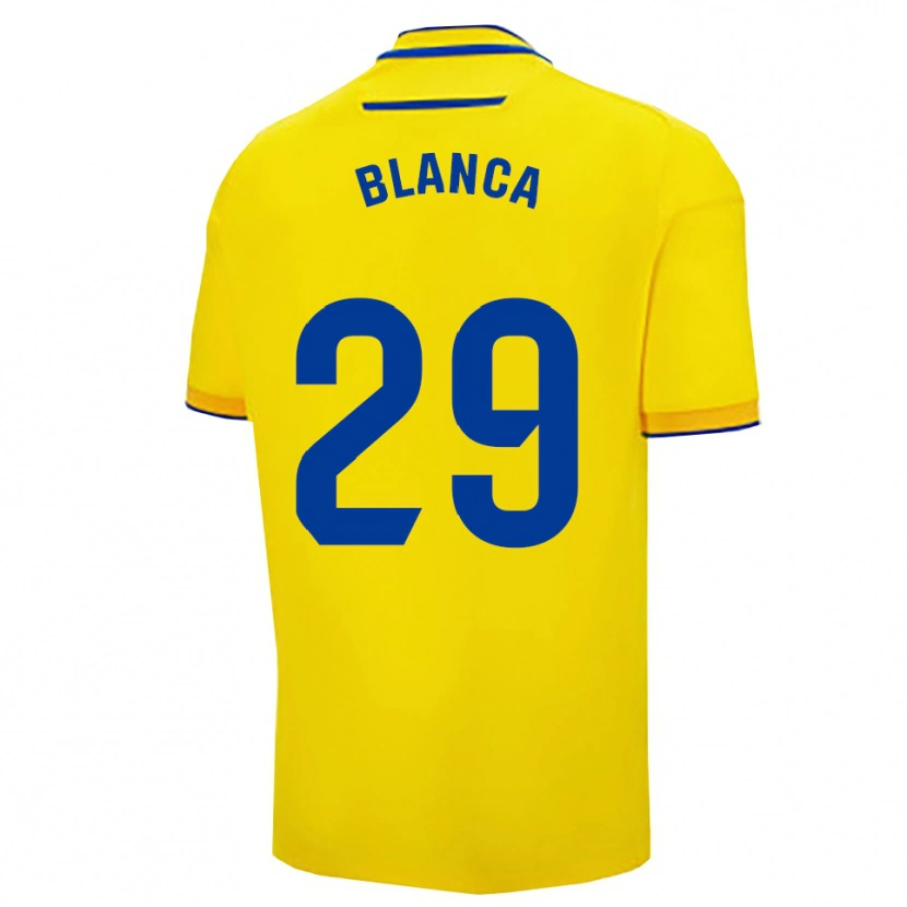 Danxen Homme Maillot Blanca Gómez Fernández #29 Jaune Marine Tenues Domicile 2025/26 T-Shirt