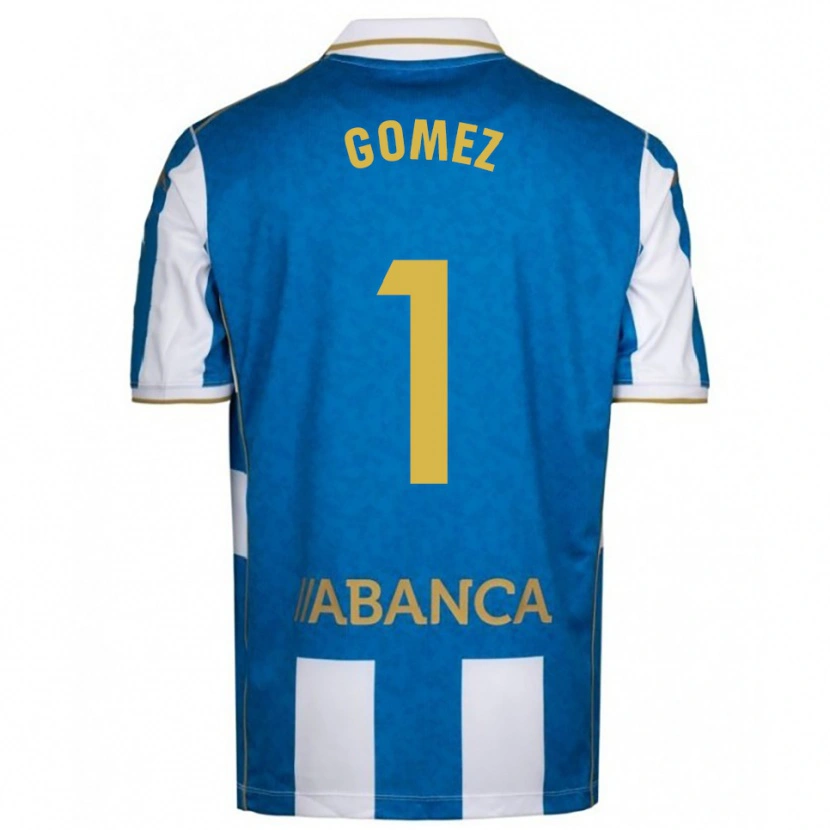 Danxen Homme Maillot Yohana Gómez #1 Blanc Bleu Tenues Domicile 2025/26 T-Shirt