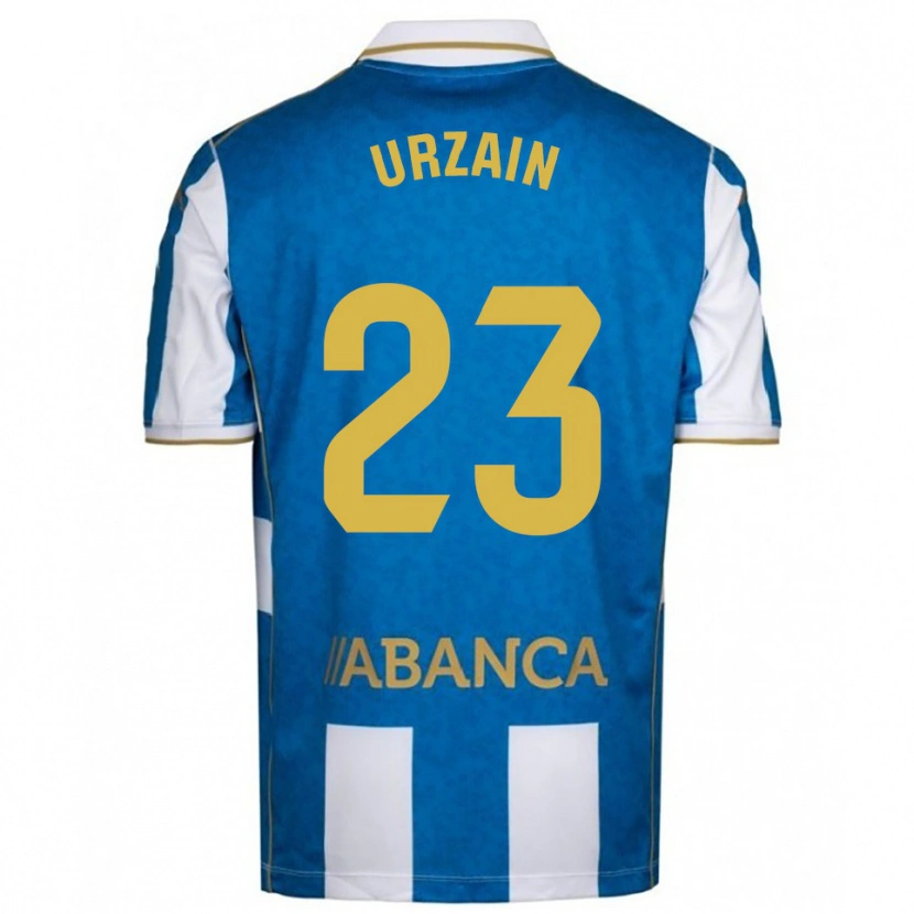 Danxen Homme Maillot Fabián Urzain #23 Blanc Bleu Tenues Domicile 2025/26 T-Shirt