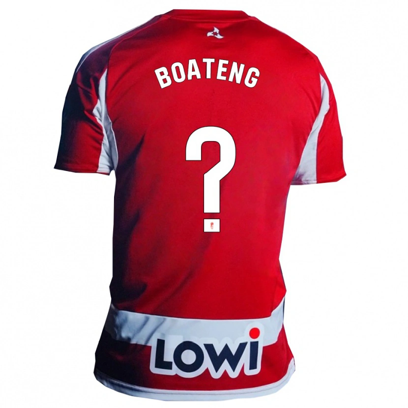 Danxen Homme Maillot Robin Boateng #0 Rouge Blanc Tenues Domicile 2025/26 T-Shirt