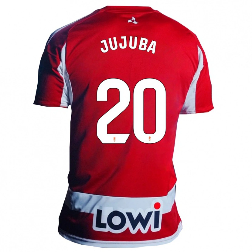Danxen Homme Maillot Juliana Cardozo Paulino #20 Rouge Blanc Tenues Domicile 2025/26 T-Shirt