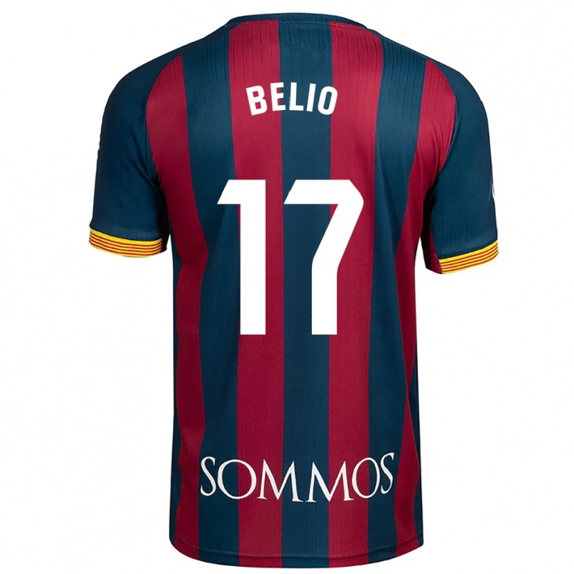 Danxen Homme Maillot Marta Belio #17 Marine Bleu Rouge Tenues Domicile 2025/26 T-Shirt