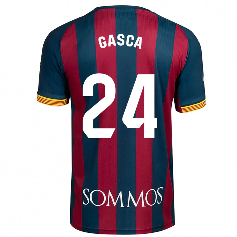 Danxen Homme Maillot Verónica Gasca #24 Marine Bleu Rouge Tenues Domicile 2025/26 T-Shirt
