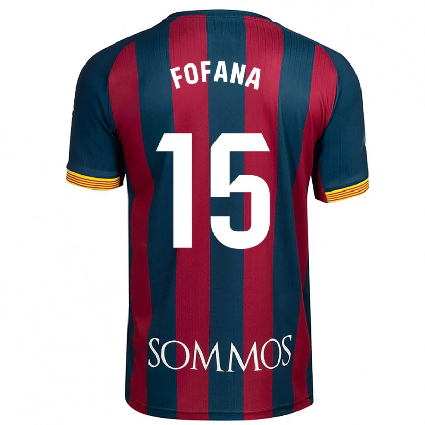 Danxen Homme Maillot Fadia Fofana #15 Marine Bleu Rouge Tenues Domicile 2025/26 T-Shirt