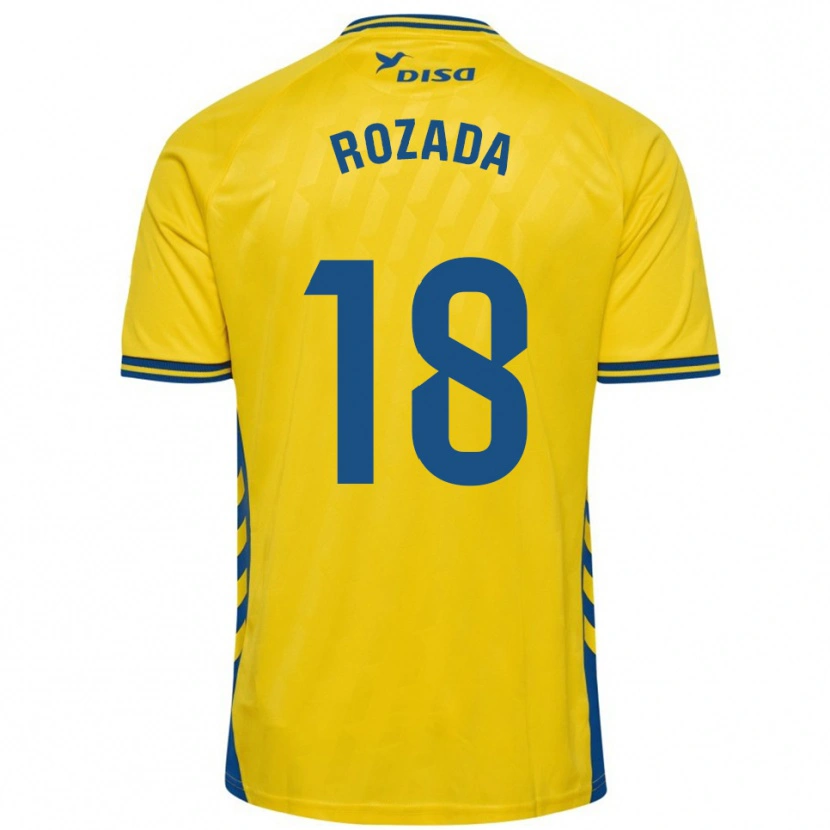 Danxen Homme Maillot Viti Rozada #18 Jaune Bleu Tenues Domicile 2025/26 T-Shirt