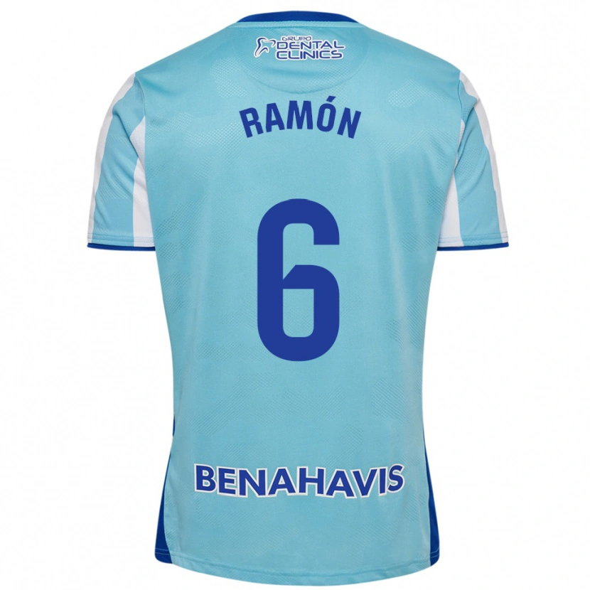 Danxen Homme Maillot Ramón Enríquez #6 Bleu Ciel Blanc Tenues Domicile 2025/26 T-Shirt