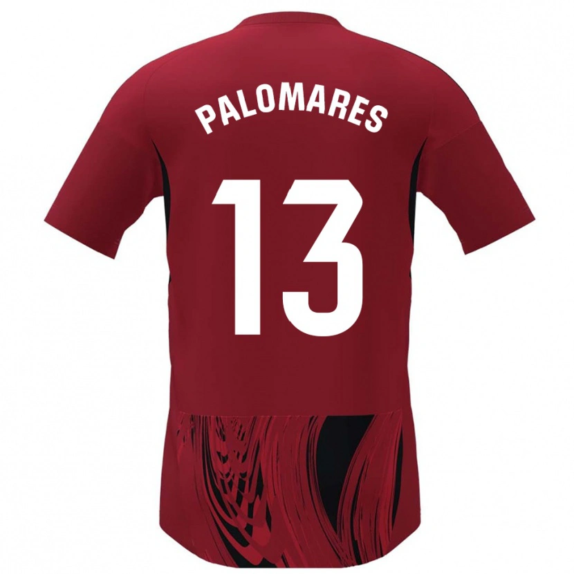 Danxen Homme Maillot Juanpa Palomares #13 Rouge Noir Tenues Domicile 2025/26 T-Shirt