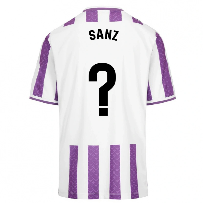 Danxen Homme Maillot David Sanz #0 Violet Blanc Tenues Domicile 2025/26 T-Shirt